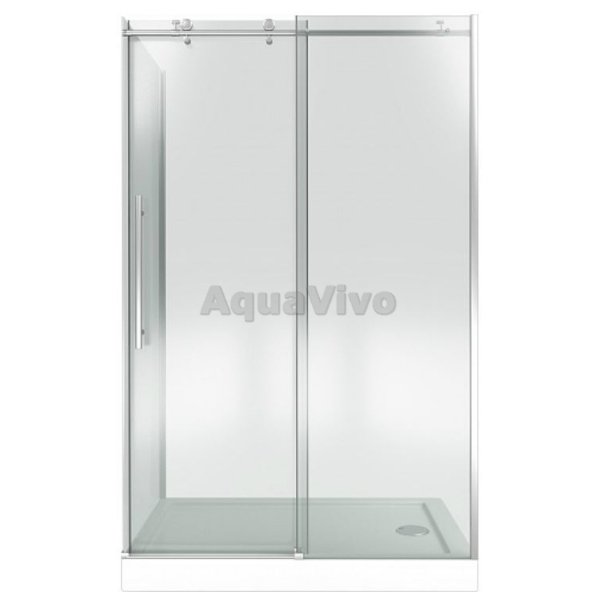 Душевой уголок Good Door Puerta WTW+SP-C-CH 130x90, стекло прозрачное, профиль хром