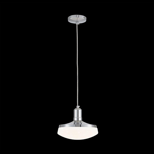 Подвесной светильник Citilux Тамбо CL716111Wz, арматура хром, плафоны полимер белый, 3000 К, 22х22 см