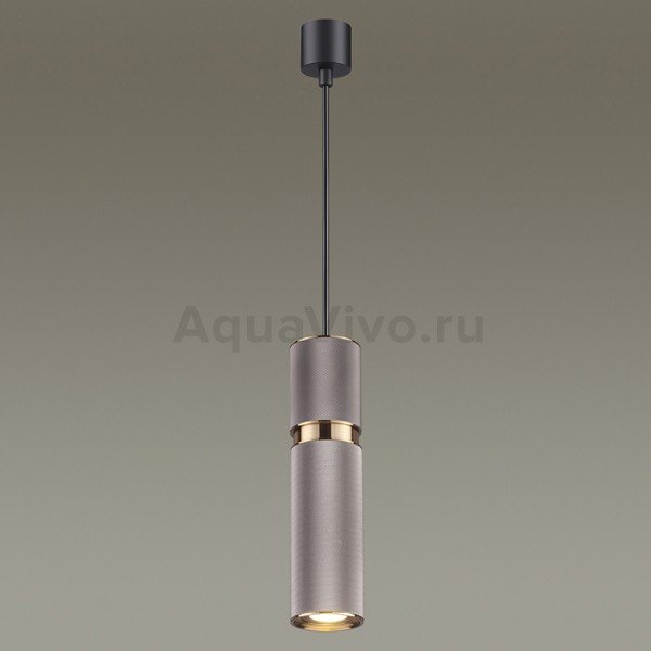 Подвесной светильник Odeon Light Afra 4745/5L, арматура черная, плафон металл коричневый / золото, 7х181 см - фото 1