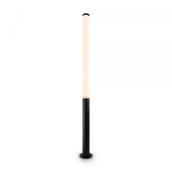 Уличный светильник Maytoni Ginza O041FL-L100B3K, арматура черная, плафон пластик белый