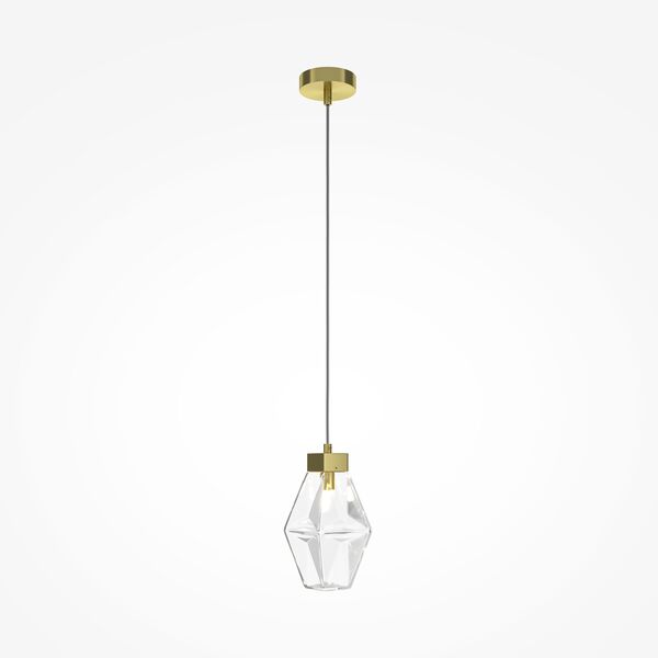 Подвесной светильник Maytoni Coctail Time MOD325PL-01G, арматура жемчужное золото, плафон стекло прозрачное