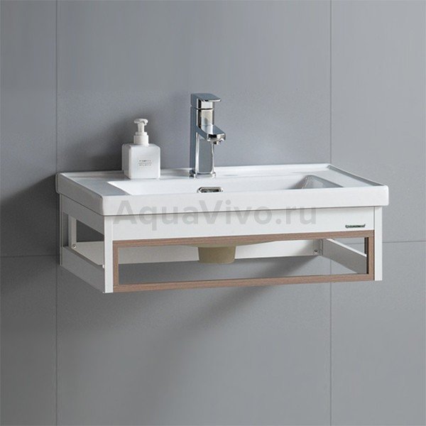 Мебель для ванной River Laura 80, цвет белый / бежевый - фото 1
