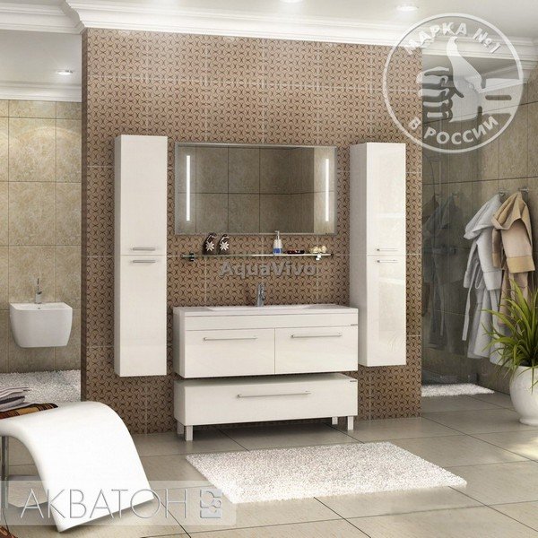 Мебель для ванной Акватон Мадрид 120, цвет белый