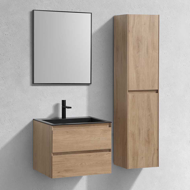 Мебель для ванной Vincea Luka 60, с 2 ящиками, цвет натуральный дуб