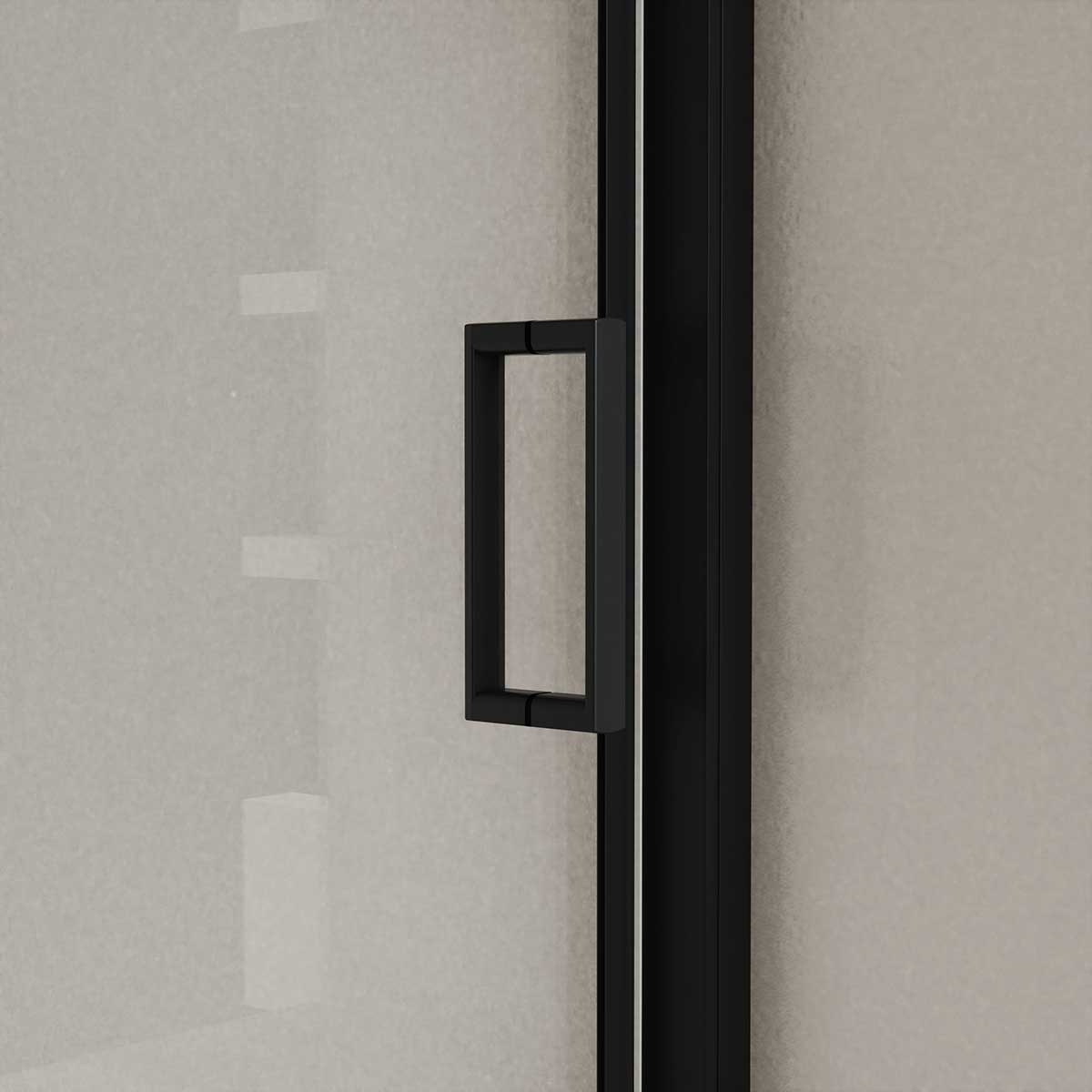 Душевая дверь Vincea City VDS-5CT 110x195, стекло прозрачное, профиль черный - фото 1