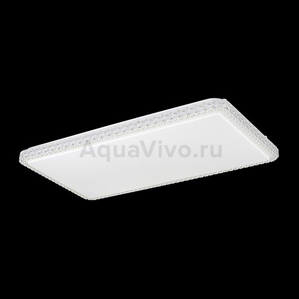 Потолочный светильник Citilux Кристалино Слим CL715P600, арматура белая, плафон полимер прозрачный, 71х38 см