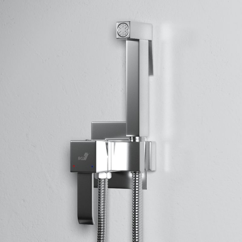 Гигиенический душ RGW Shower Panels SP-207, со встраиваемым смесителем, цвет хром