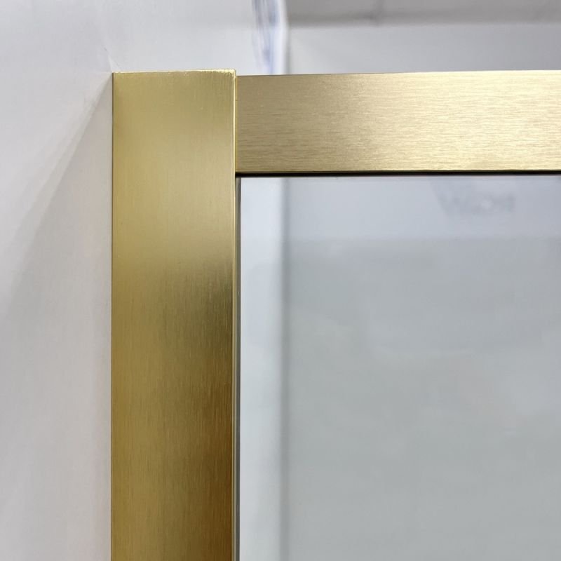 Душевой уголок RGW Stilvoll SV-81 G 100x100, стекло прозрачное, профиль золото - фото 1