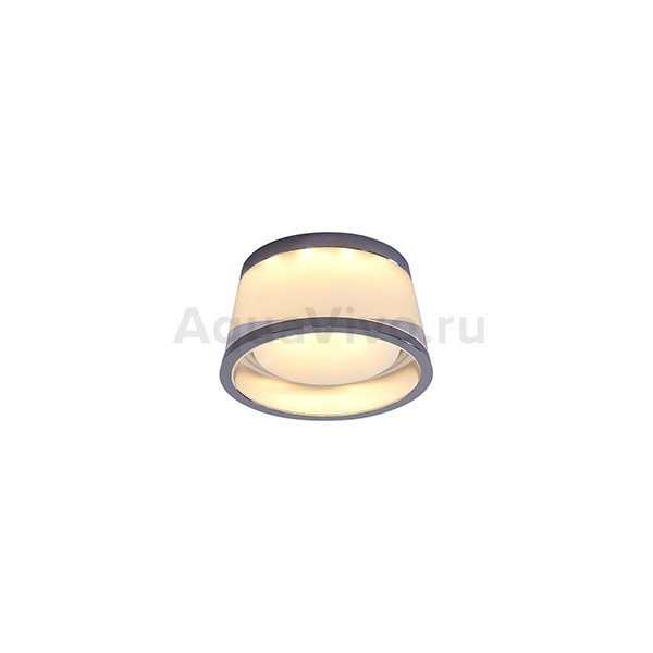 Точечный светильник Citilux Сигма CLD003S1, арматура хром, плафон стекло белое, 7х7 см - фото 1
