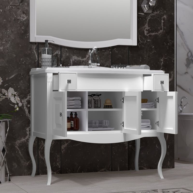 Мебель для ванной Опадирис Лаура 100, цвет белый матовый - фото 1