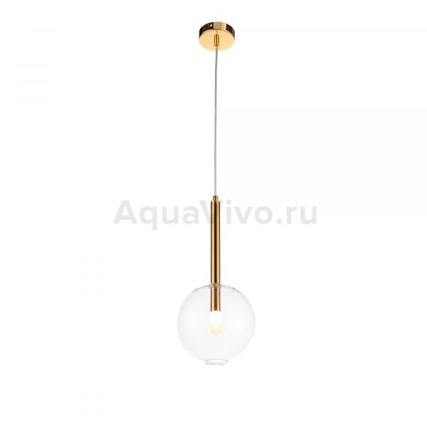 Подвесной светильник ST Luce Sofio SL1054.203.01, арматура металл, цвет золото, плафон стекло, цвет прозрачный