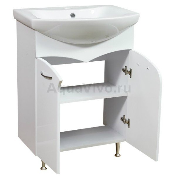 Мебель для ванной Stella Polar Волна 60, цвет белый