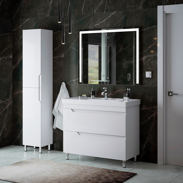Мебель для ванной Corozo Юта Люкс Z2 100, цвет белый