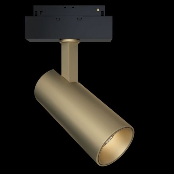 Трековый светильник Maytoni Technical Focus Led TR019-2-15W3K-MG, арматура черная, плафон металл золото матовое