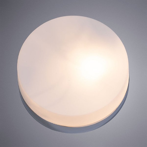 Потолочный светильник Arte Lamp Aqua-Tablet A6047PL-2CC, арматура хром, плафон стекло белое, 24х24 см - фото 1
