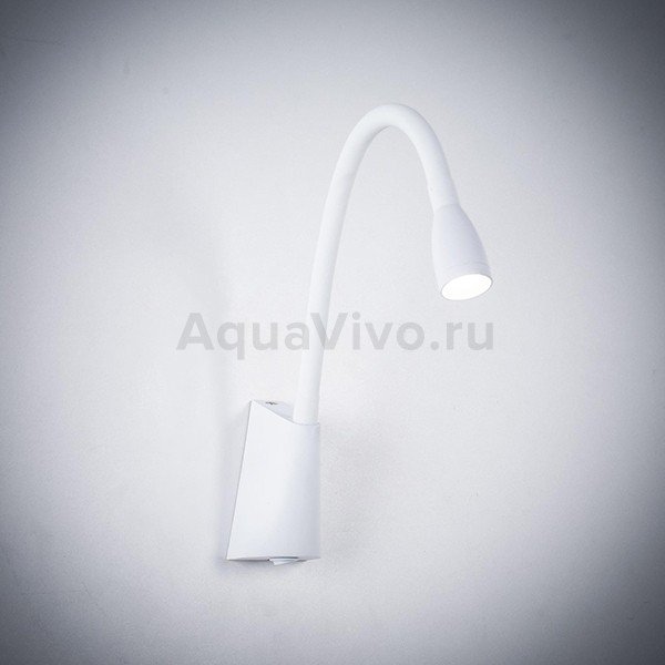 Настенный светильник Citilux Декарт CL704340, арматура белая, плафон металл белый, 6х30 см - фото 1