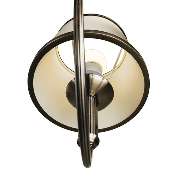 Подвесная люстра Arte Lamp Alice A3579LM-5AB, арматура бронза, плафоны ткань бежевая, 62х62 см - фото 1