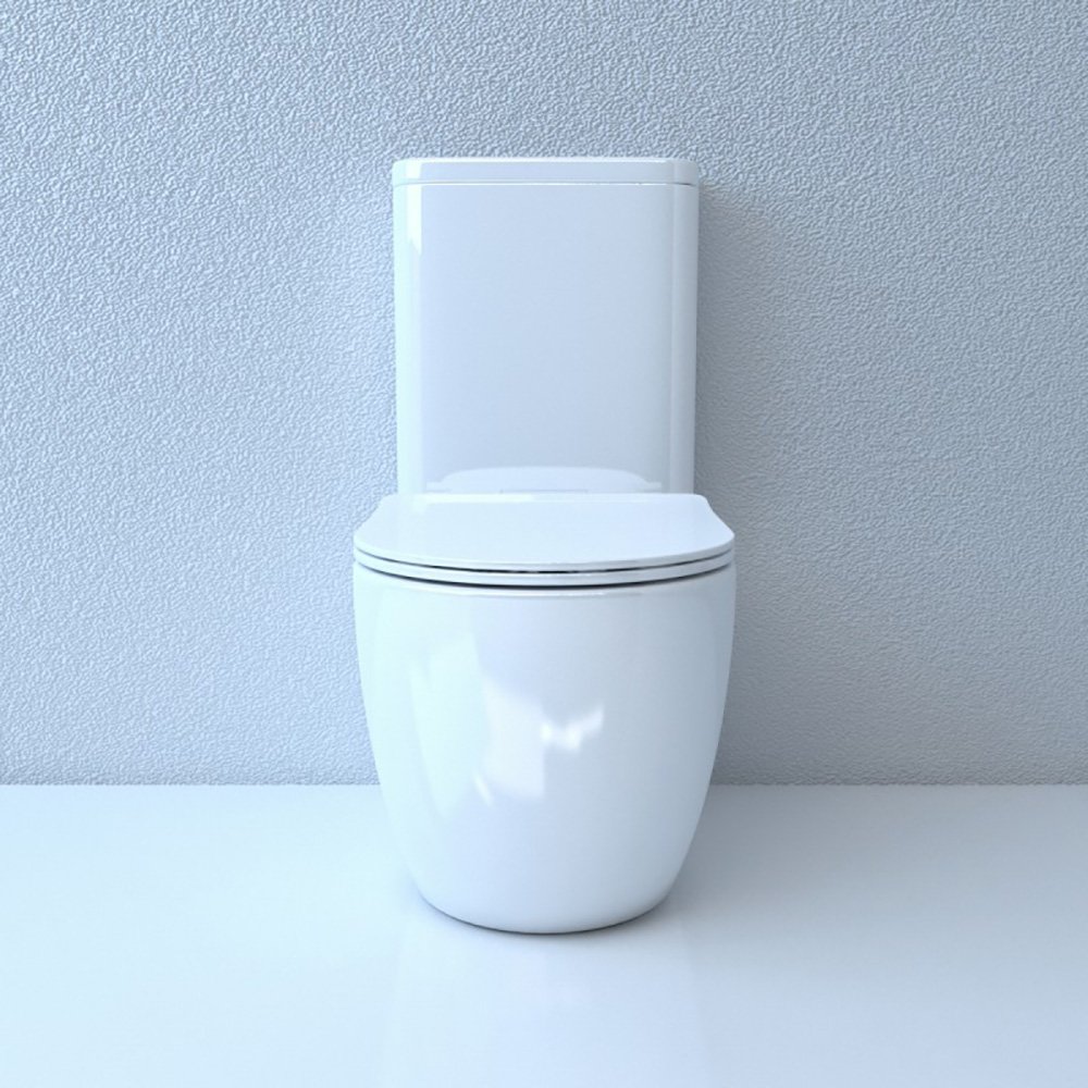 Унитаз Esbano Fortex-N Glossy White напольный, безободковый, с сиденьем микролифт, цвет белый - фото 1