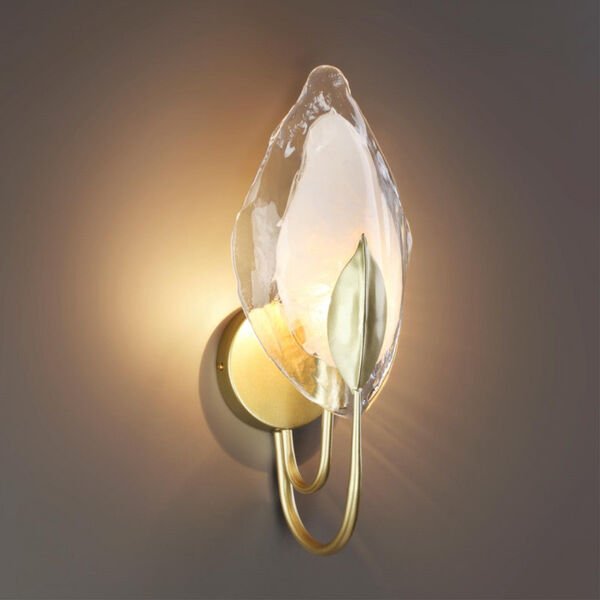 Настенный светильник Odeon Light Mokarta 4924/1W, арматура золото, плафон стекло белое - фото 1