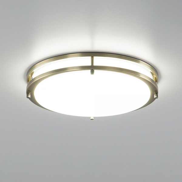 Потолочный светильник Citilux Бостон CL709323N, арматура бронза, плафон полимер белый, 37х37 см