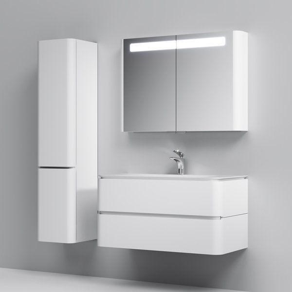Мебель для ванной AM.PM Sensation 100, цвет белый глянец - фото 1