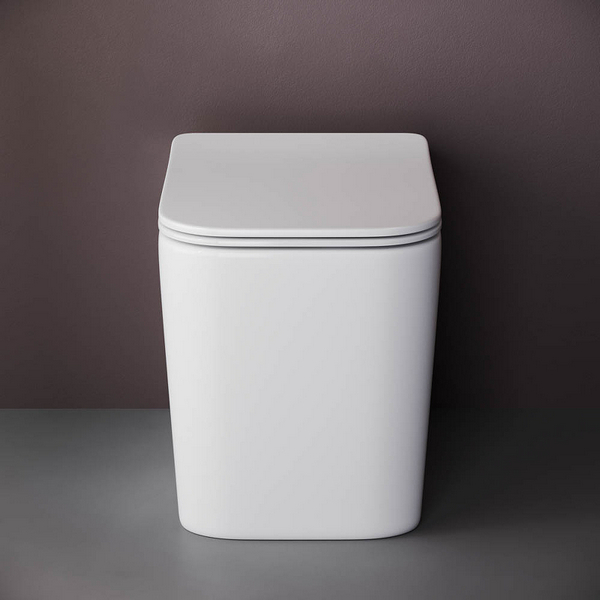 Унитаз Ceramica Nova Cubic Rimless CN1809 приставной, безободковый, с сиденьем микролифт - фото 1