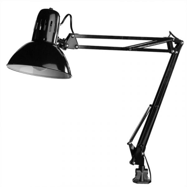 Офисная настольная лампа Arte Lamp Senior A6068LT-1BK, арматура цвет черный, плафон/абажур металл