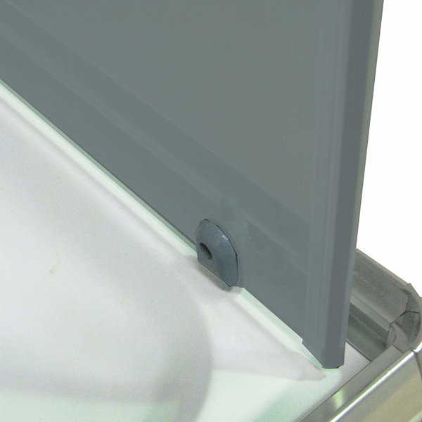 Душевой уголок Parly QZ81S 100x80, стекло тонированное, профиль хром - фото 1