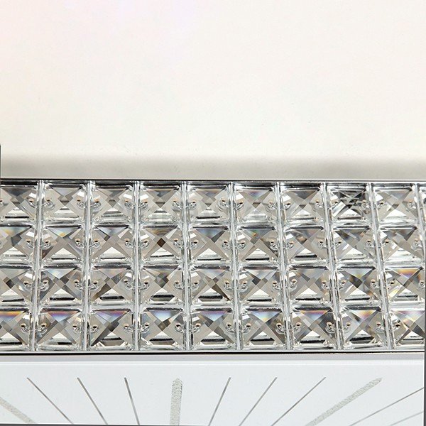 Потолочный светильник Citilux Портал CL324201, арматура хром, плафон стекло / хрусталь прозрачный, 61х61 см - фото 1