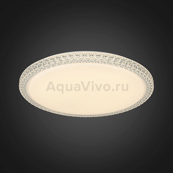 Потолочный светильник Citilux Кристалино Слим CL715R480, арматура белая, плафон полимер белый / прозрачный, 50х50 см - фото 1