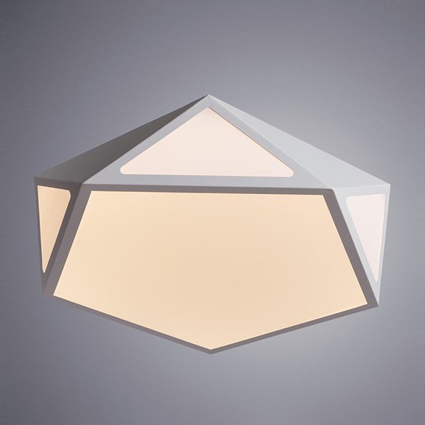 Потолочный светильник Arte Lamp Multi-Piazza A1931PL-1WH, арматура белая, плафон акрил белый, 50х50 см