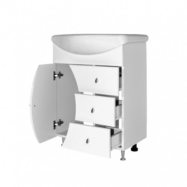 Мебель для ванной Mixline Парус 60, цвет белый - фото 1
