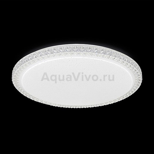 Потолочный светильник Citilux Кристалино Слим CL715R480, арматура белая, плафон полимер белый / прозрачный, 50х50 см - фото 1