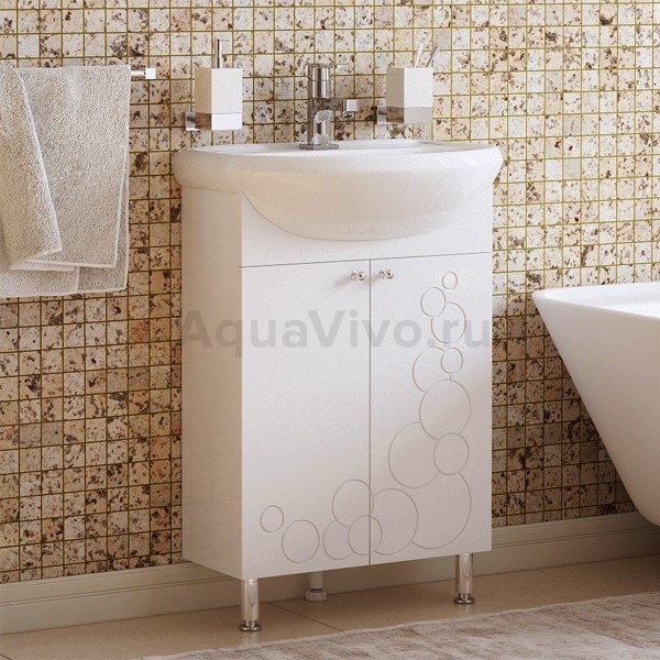 Мебель для ванной Corozo Орфей 55, цвет белый - фото 1