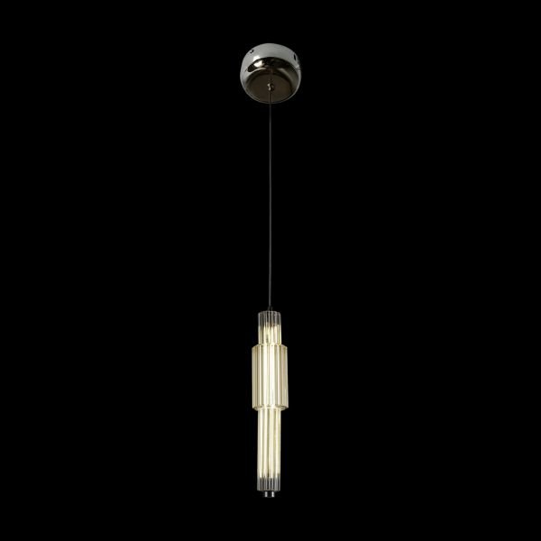 Подвесной светильник Maytoni Verticale MOD308PL-L9CG3K, арматура золото, плафон стекло коньячное - фото 1