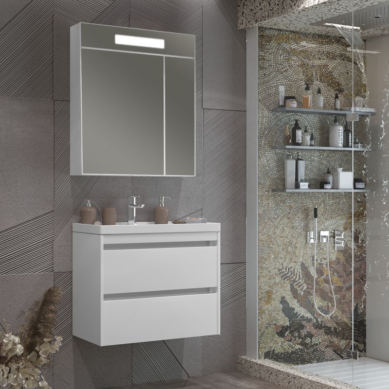 Мебель для ванной Опадирис Фреш 70 подвесная, цвет белый - фото 1