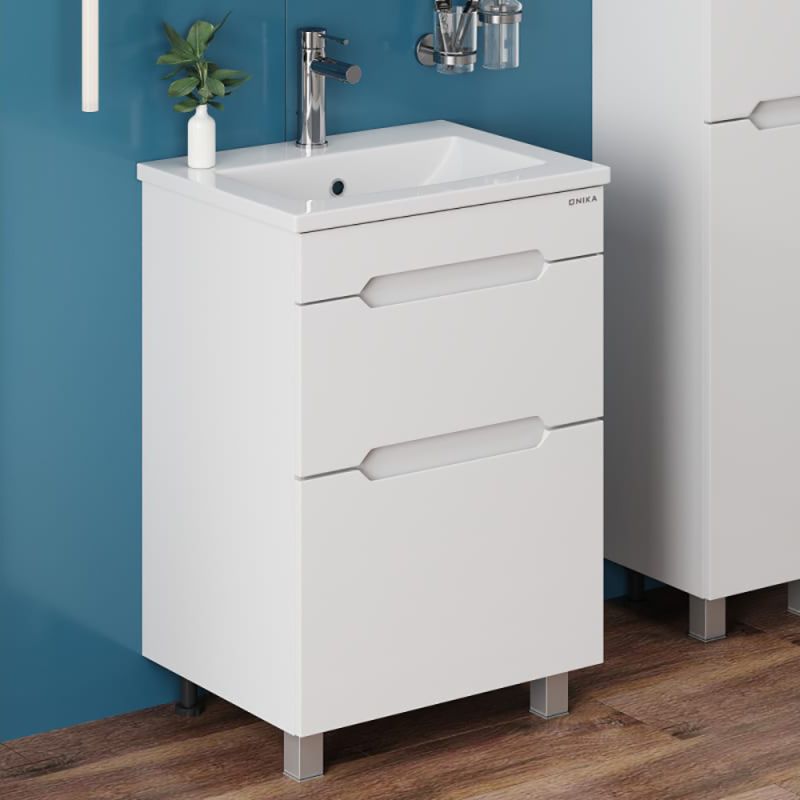 Мебель для ванной Оника Айленд 50, напольная, цвет белый - фото 1