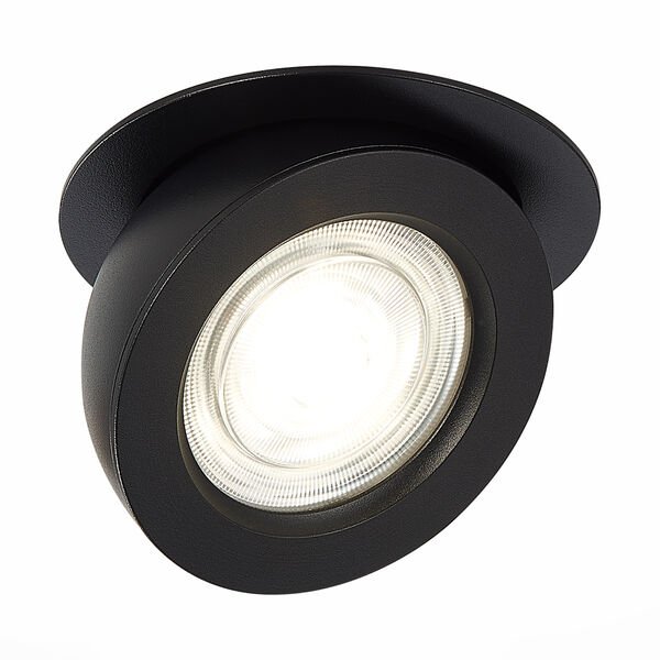 Точечный светильник ST Luce ST654 ST654.438.10, арматура черная, плафон металл черный