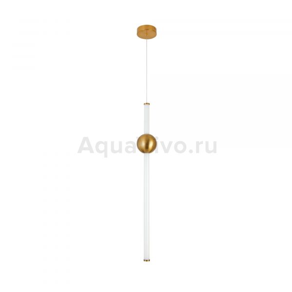 Подвесной светильник ST Luce Angurra SL1222.213.01, арматура металл, цвет золото, плафон металл, стекло, цвет золото, белый