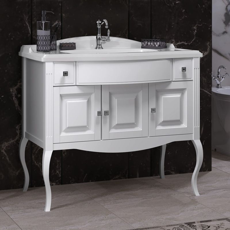 Мебель для ванной Опадирис Лаура 100, цвет белый матовый - фото 1