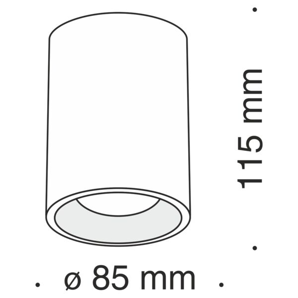 Потолочный светильник Maytoni Technicali Slim C012CL-01W, арматура белая - фото 1