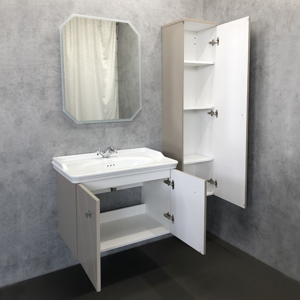 Мебель для ванной Comforty Кремона 80 с раковиной 50180, цвет латте - фото 1