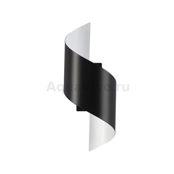 Настенный светильник Odeon Light Boccolo 3542/5LW, арматура черная, плафон металл черный, 13х30 см