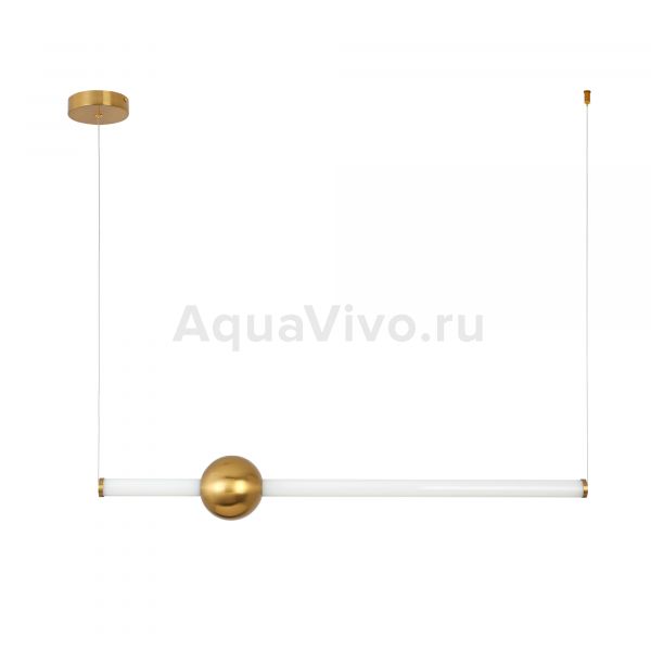 Подвесной светильник ST Luce Angurra SL1222.203.01, арматура металл, цвет золото, плафон металл, стекло, цвет золото, белый