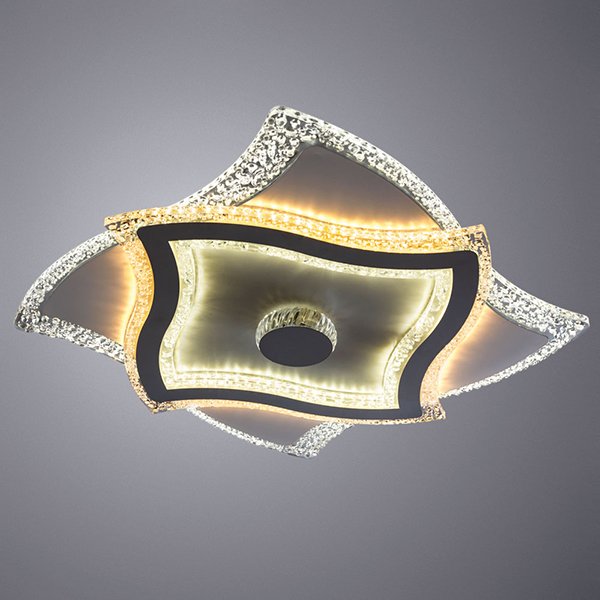 Потолочный светильник Arte Lamp Multy-Space A1436PL-1WH, арматура белая, плафон акрил прозрачный, 52х52 см