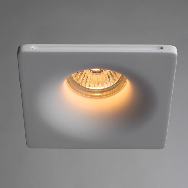 Точечный светильник Arte Lamp Invisible A9110PL-1WH, арматура белая, 12х5 см - фото 1