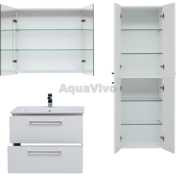 Мебель для ванной Dreja Gio 100, цвет белый глянец - фото 1