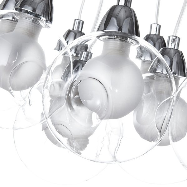 Подвесной светильник Arte Lamp Pallone A3025SP-9CC, арматура хром, плафоны стекло прозрачное, 38х38 см - фото 1