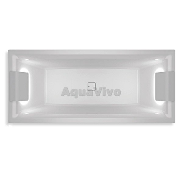 Акриловая ванна Riho Still Square LED LR 180x80, со светодиодами и 2 подголовниками