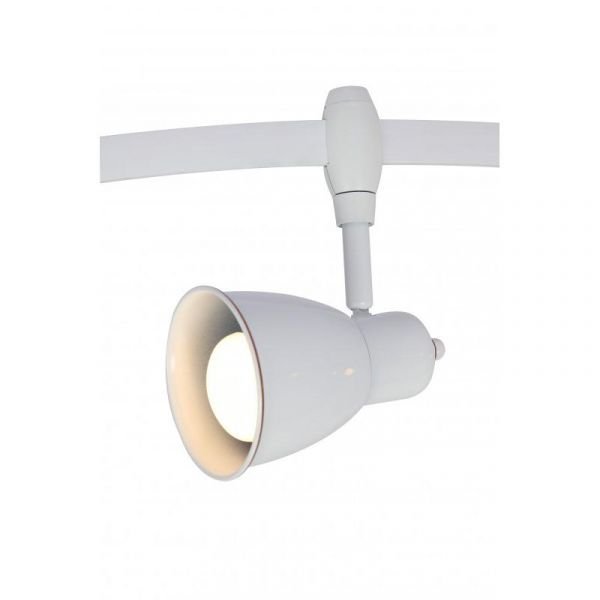Трековый светильник Arte Lamp Rails Heads A3058PL-1WH, арматура цвет белый, плафон/абажур металл, цвет белый